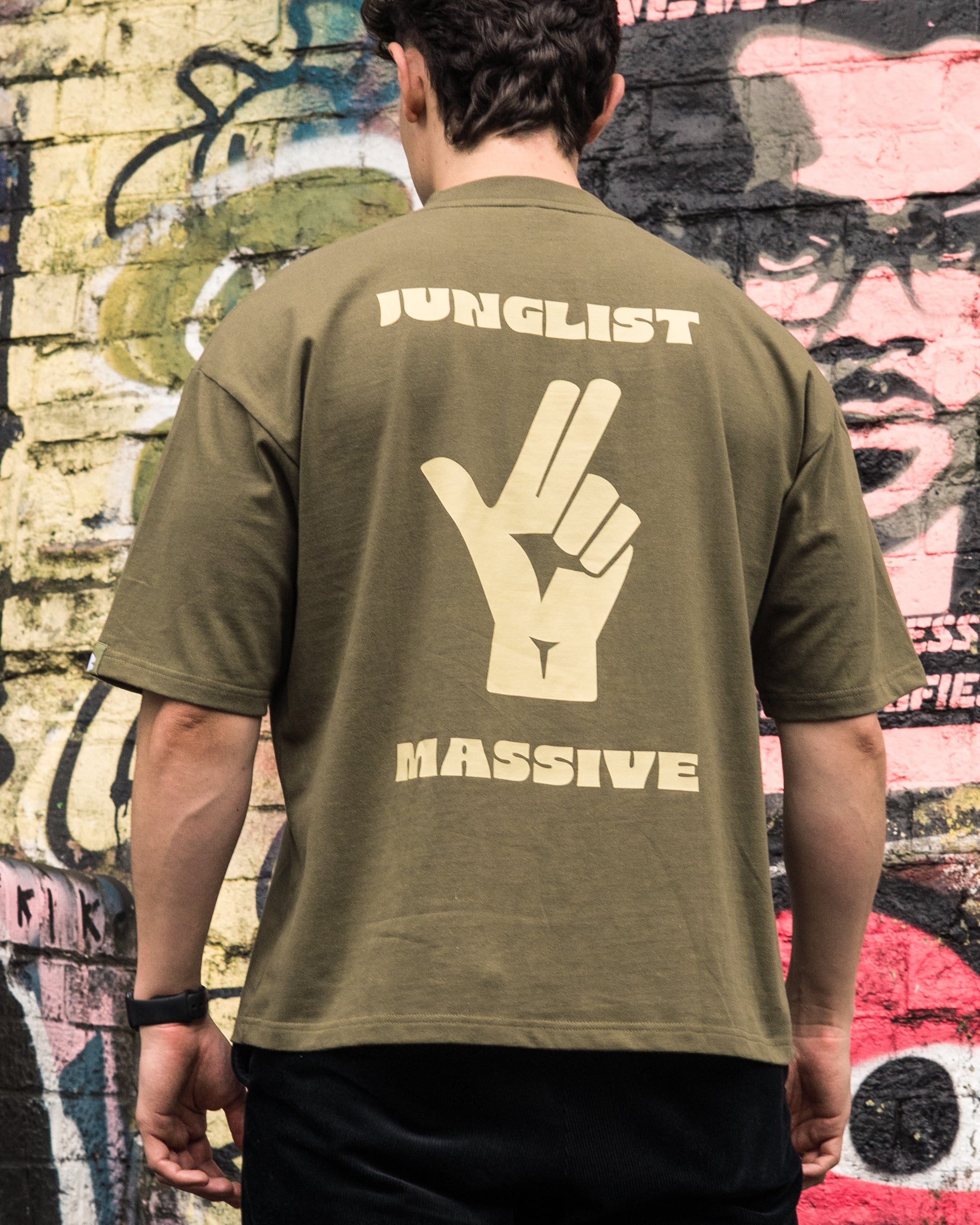 Junglist Massive Oversized Cotton T-Shirt - Loose Garms