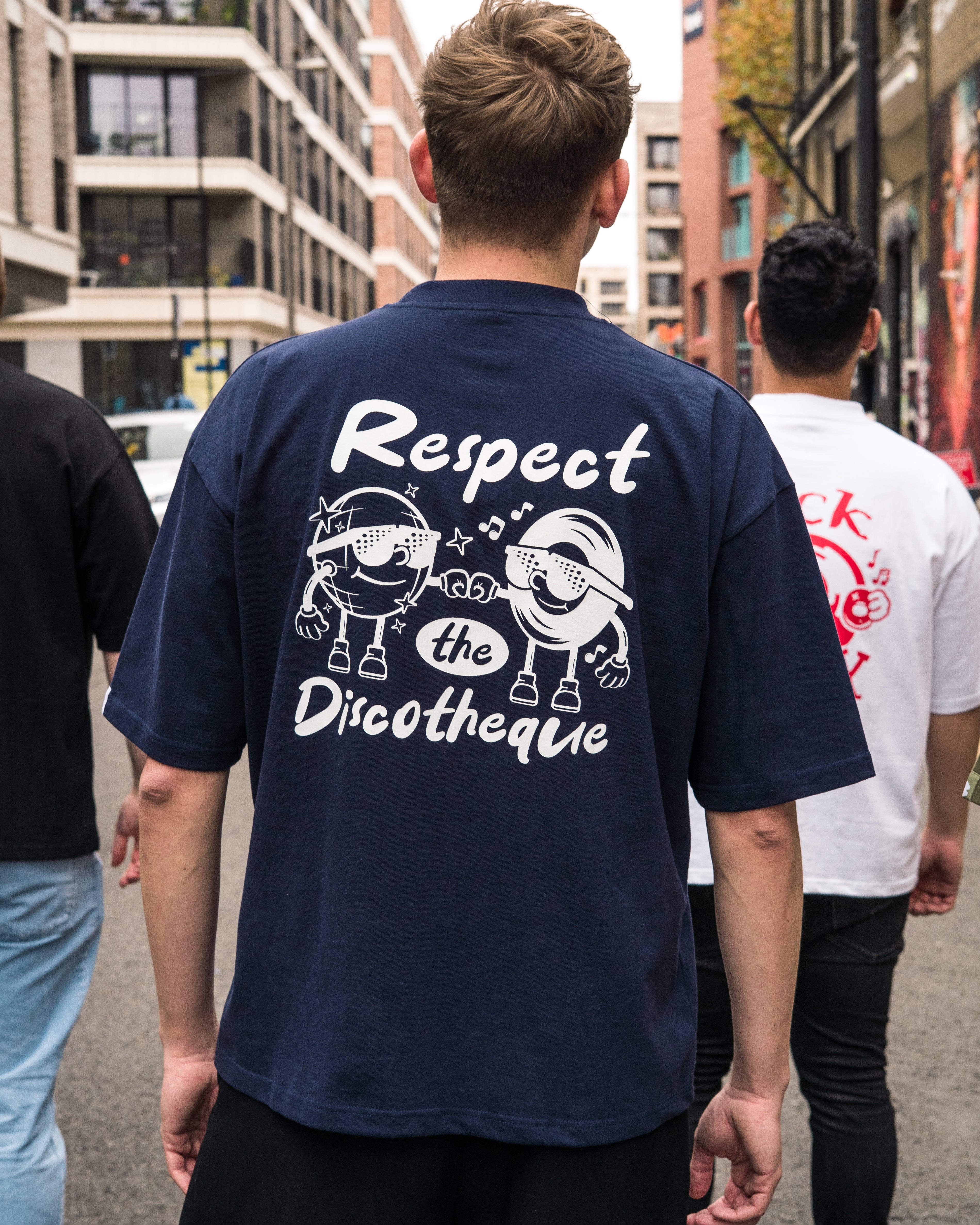 Respect The Discotheque Oversized Cotton T-Shirt - Loose Garms